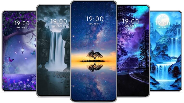 Синие обои HD для Android — скриншот 3