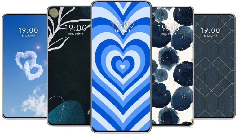 Синие обои HD для Android — скриншот 4