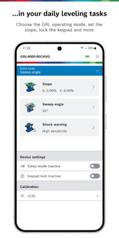 Bosch Levelling Remote App для Android — скриншот 4