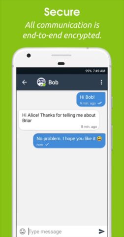 Briar для Android — скриншот 1