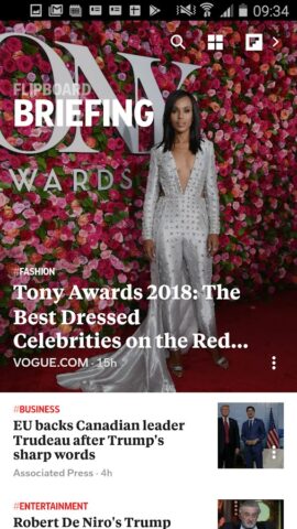 Flipboard Briefing для Android — скриншот 1