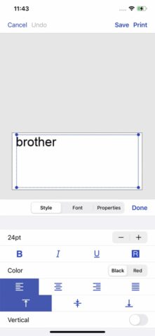 Brother iPrint&Label для iOS — скриншот 3