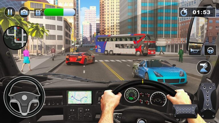 Bus Simulator : 3D Bus Games — скриншот 1