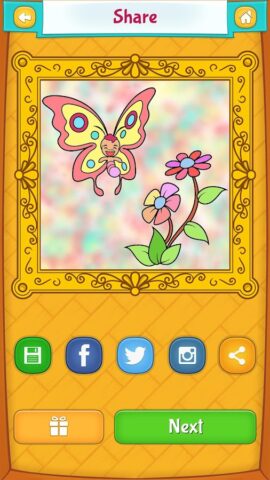 Бабочка Раскраска для Android — скриншот 4