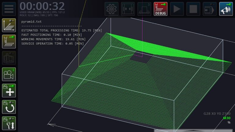 Симулятор фрезера с ЧПУ для Android — скриншот 5