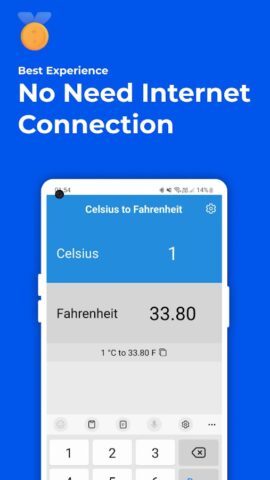 Celsius to Fahrenheit Convert для Android — скриншот 2