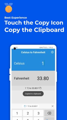 Celsius to Fahrenheit Convert для Android — скриншот 3