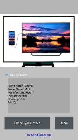 Проверка видео Type-C для Android — скриншот 3