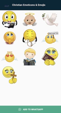 Christian Emojis Stickers для Android — скриншот 4