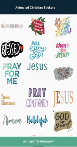 Christian Emojis Stickers для Android — скриншот 5
