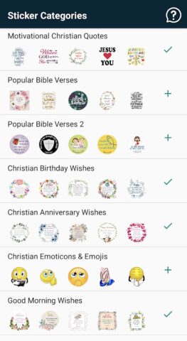Christian Stickers для Android — скриншот 1