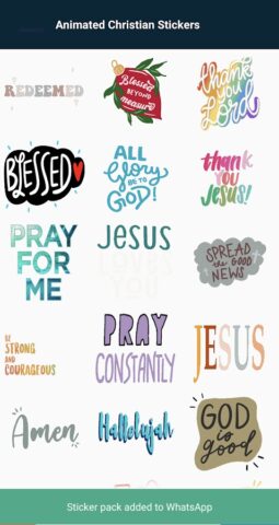 Christian Stickers для Android — скриншот 5