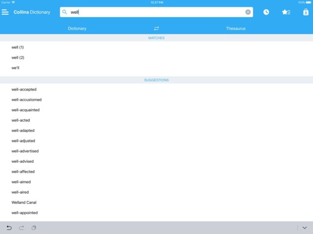 Collins Dictionary & Thesaurus для iOS — скриншот 2