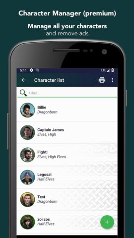 Complete Reference for DnD 5 для Android — скриншот 5