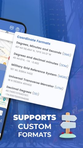 Coordinates Converter: GPS Map для Android — скриншот 3