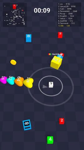 Cube Arena 2048 — змейка числа для Android — скриншот 4