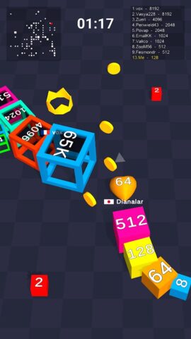 Cube Arena 2048 — змейка числа для Android — скриншот 5