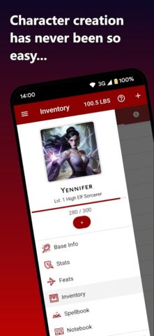 D&D 5e Character Keep для Android — скриншот 1