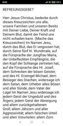 Освободительная молитва для Android — скриншот 2