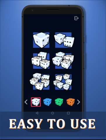 Dice rolling — 3D dice roller для Android — скриншот 1