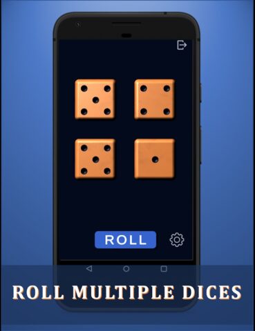 Dice rolling — 3D dice roller для Android — скриншот 3