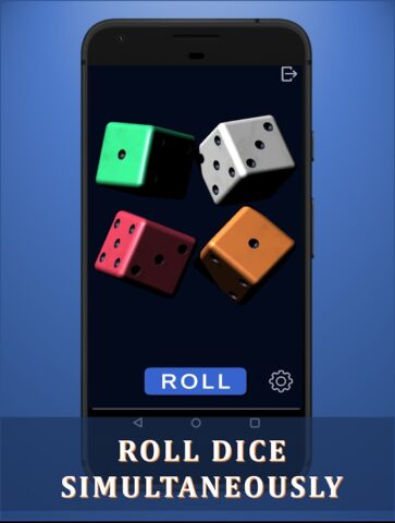 Dice rolling — 3D dice roller для Android — скриншот 5