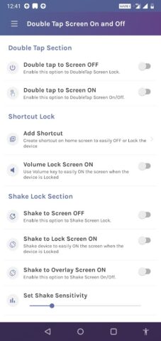 Double Tap Screen On and Off — для Android — скриншот 2