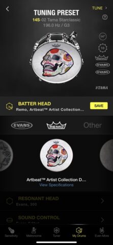 Drumtune PRO | Drum Tuner для iOS — скриншот 5