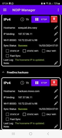 Dynamic DNS: Updater Noip для Android — скриншот 3
