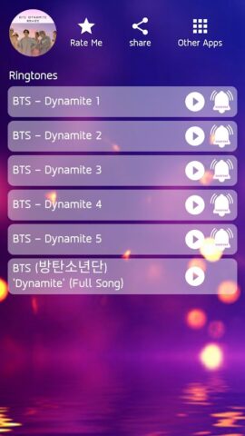 Dynamite — BTS Ringtone для Android — скриншот 1