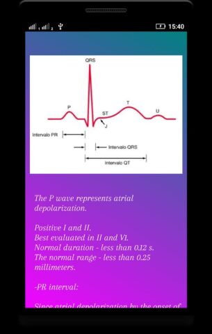 Интерпретация ЭКГ (ECG Interp) для Android — скриншот 3