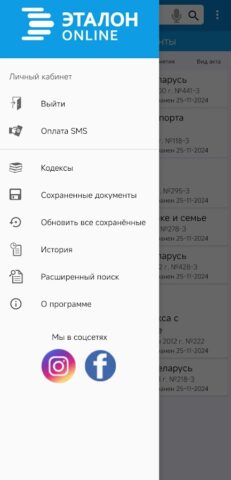 ЭТАЛОН-ONLINE для Android — скриншот 2
