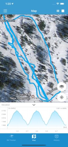 Oтслеживание лыжи Ski Tracks для iOS — скриншот 2
