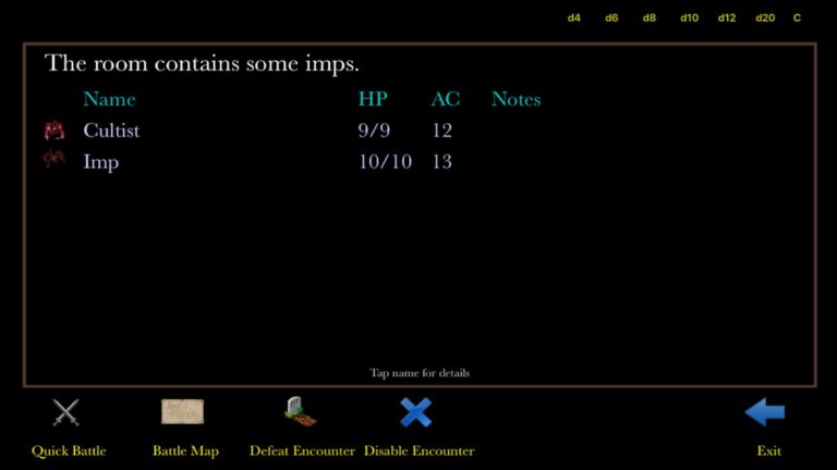 Endless RPG Solo Tools for D&D для Android — скриншот 3