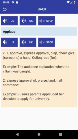 English Synonyms Dictionary для Android — скриншот 2