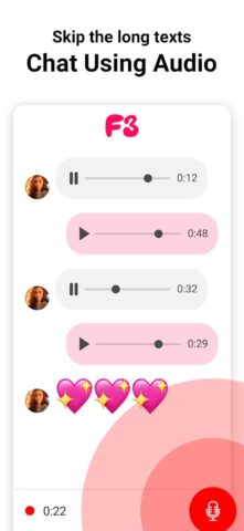 F3: Знакомства, Друзья, Чат для Android — скриншот 2