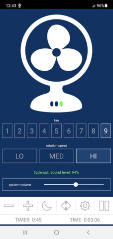 Звуки вентилятора для сна для Android — скриншот 2