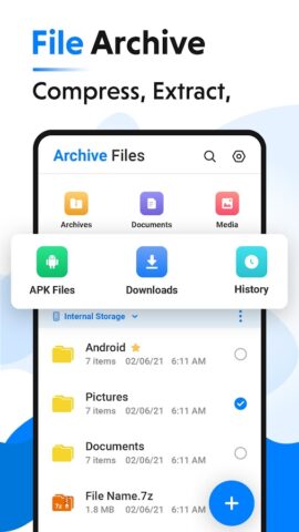 File Archiver — Extract, Unzip для Android — скриншот 1