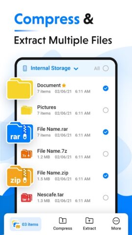 File Archiver — Extract, Unzip для Android — скриншот 2