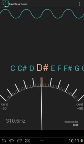 Точный тюнер баса — Bass Tuner для Android — скриншот 3