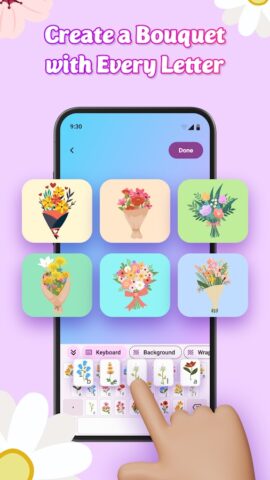 Flower Language Keyboard DIY для Android — скриншот 2