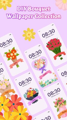 Flower Language Keyboard DIY для Android — скриншот 3