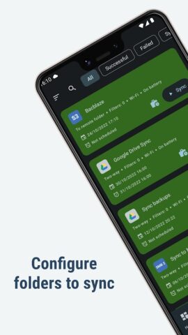 FolderSync для Android — скриншот 2