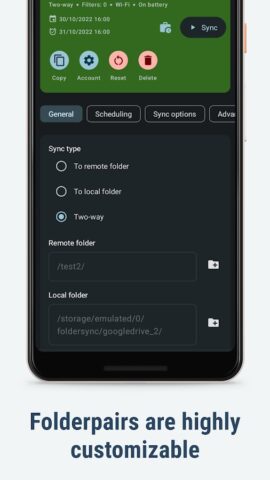FolderSync для Android — скриншот 4