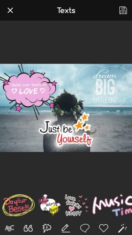 Font Style Candy Text on Photo для Android — скриншот 1