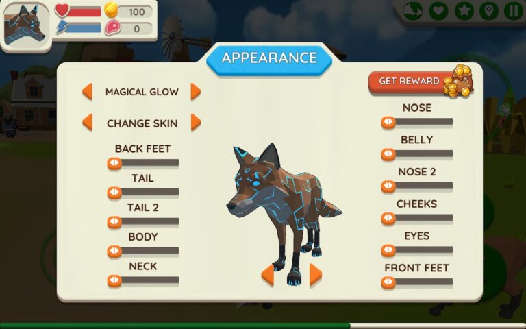 Fox Family — Animal Simulator для Android — скриншот 5