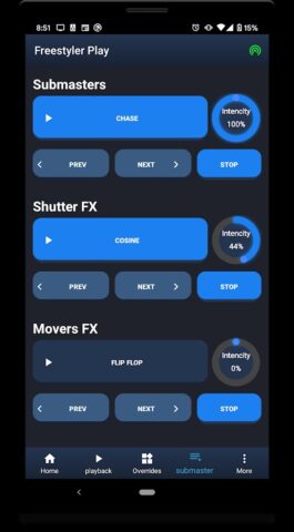 Freestyler DMX : Remote для Android — скриншот 4