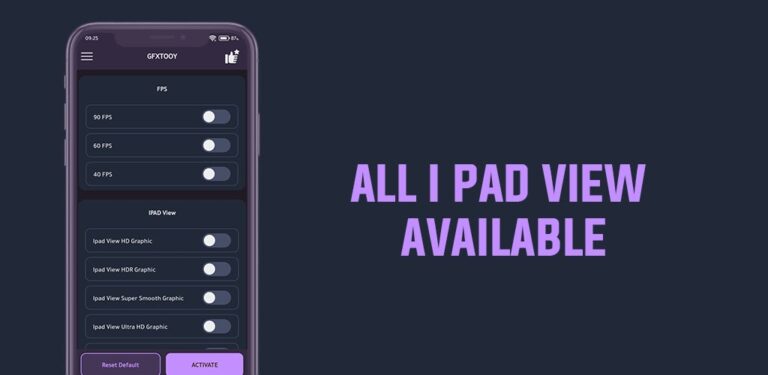 GFXTOOY IPAD VIEW & 120 FPS для Android — скриншот 3