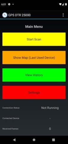 GPS DTR 25000 для Android — скриншот 1