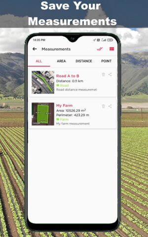 GPS Инструмент для Измерений для Android — скриншот 4